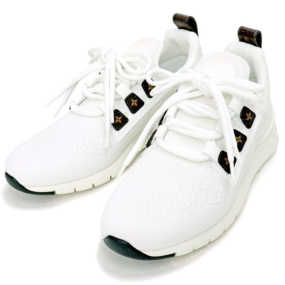 【極美品】ルイヴィトン アフターゲーム スニーカー モノグラム レディース 37 ルイ ヴィトン アフターゲーム ライン メッシュ スニーカー シューズ