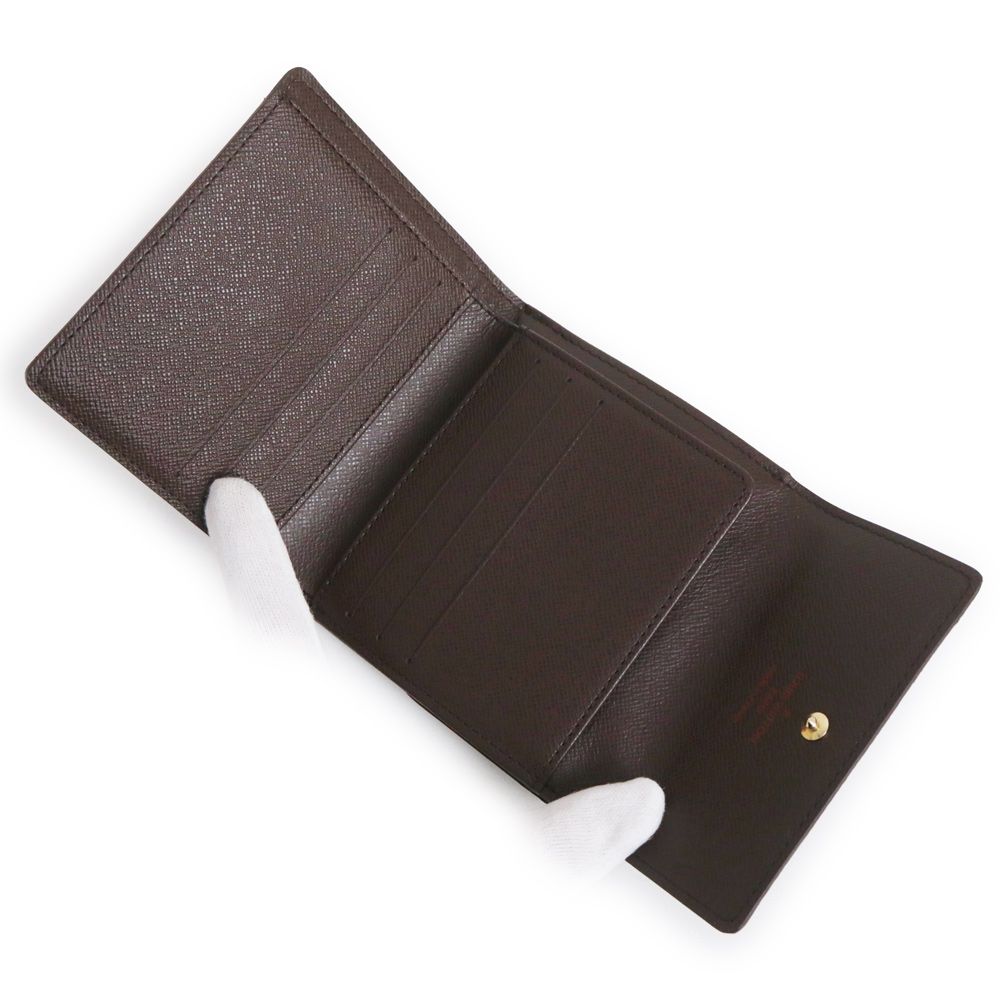 ルイ ヴィトン ポルトフォイユ エリーズ Wホック 二つ折り財布 ダミエ