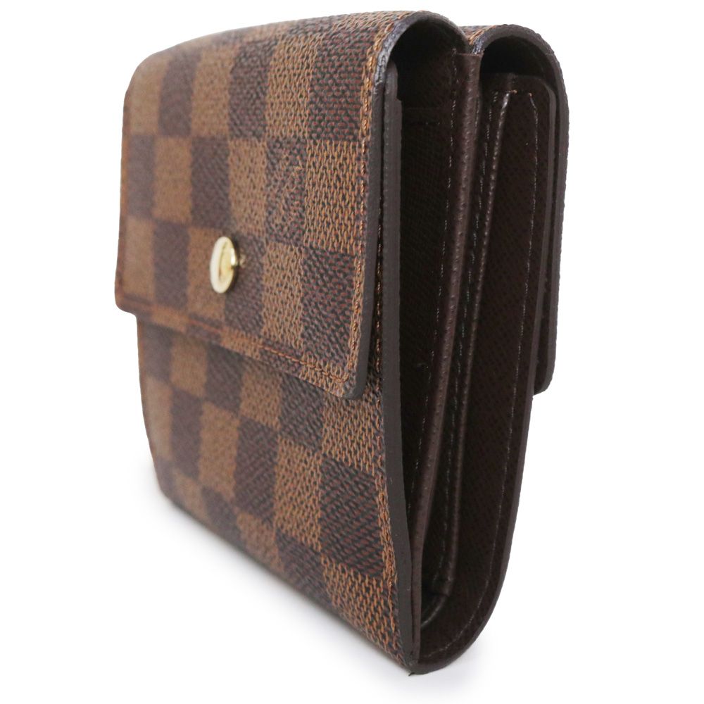 ルイ ヴィトン ポルトフォイユ エリーズ Wホック 二つ折り財布 ダミエ