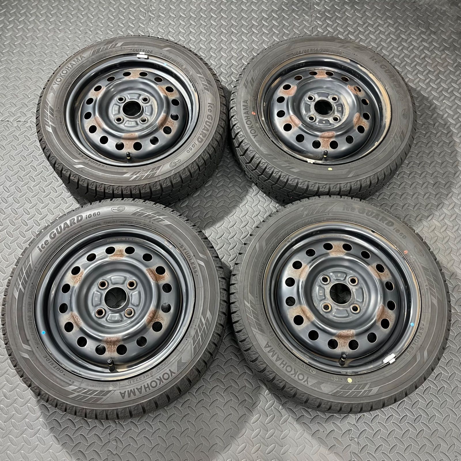 21年製 155/65R14 ヨコハマ アイスガードIG60 スズキ アルト ワゴンR 