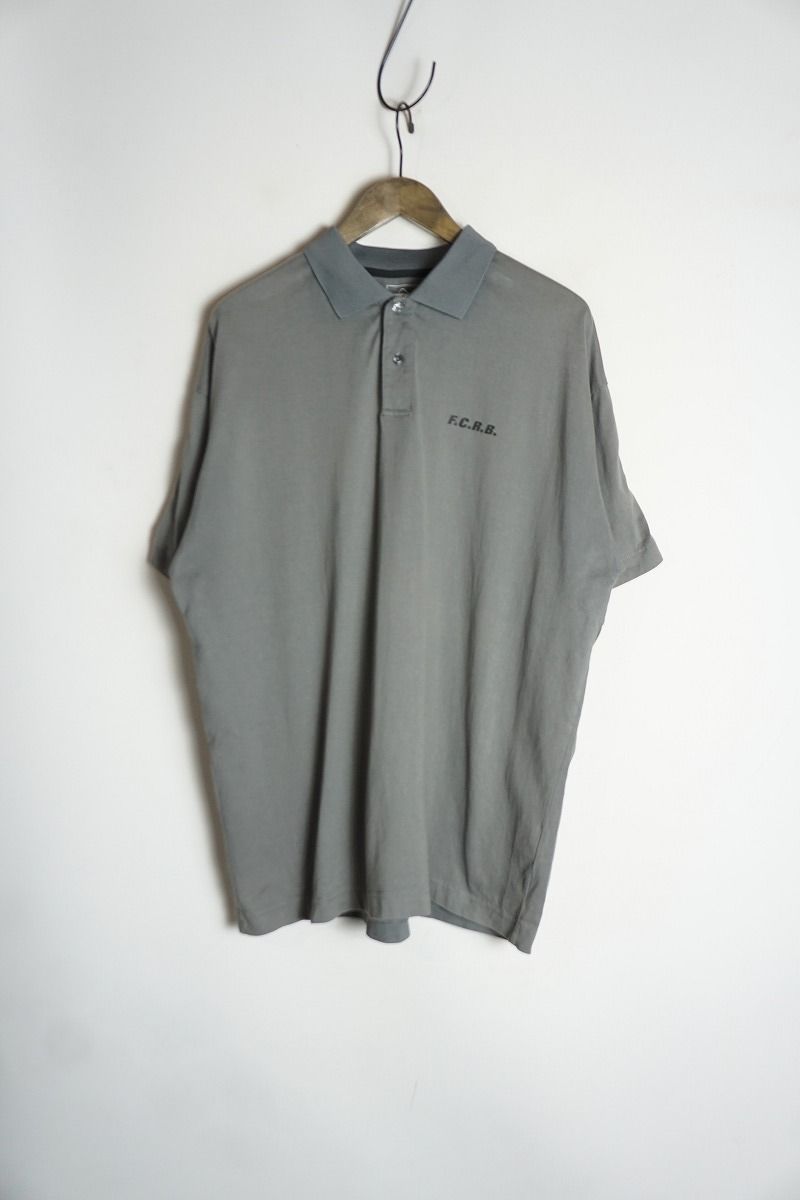 23 SS F.C.Real Bristol エフシー ルブリストル FCRB BIG LOGO WIDE POLO ビッグ ロゴ ワイド 半袖 ポロシャツ 灰 324 P 4