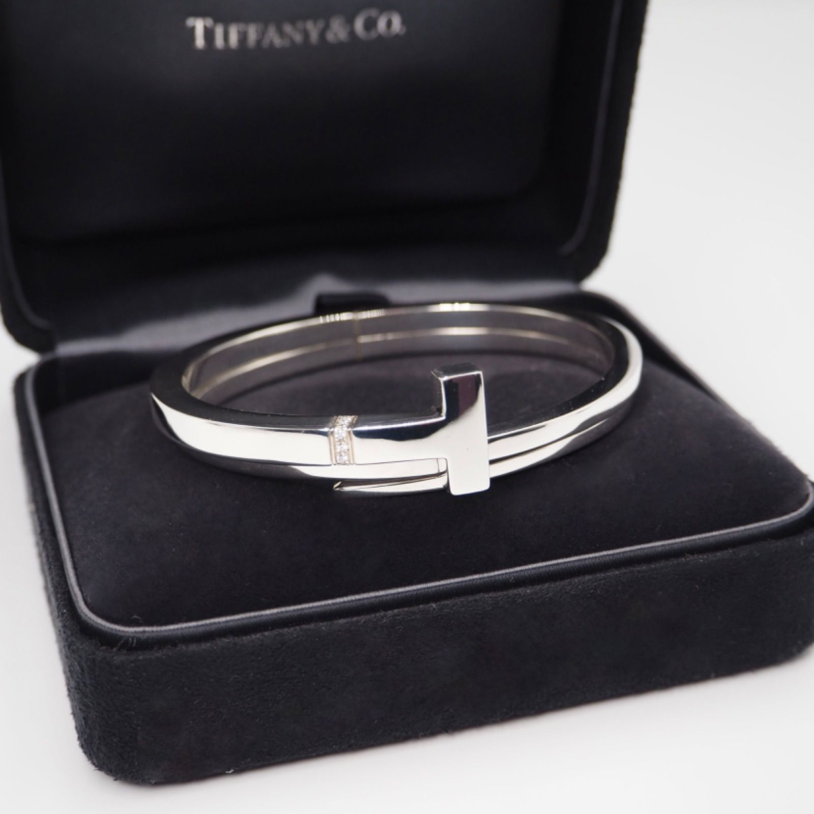 Tiffany&Co. Tスクエア ラップ バングル シルバー925 ダイヤモンド