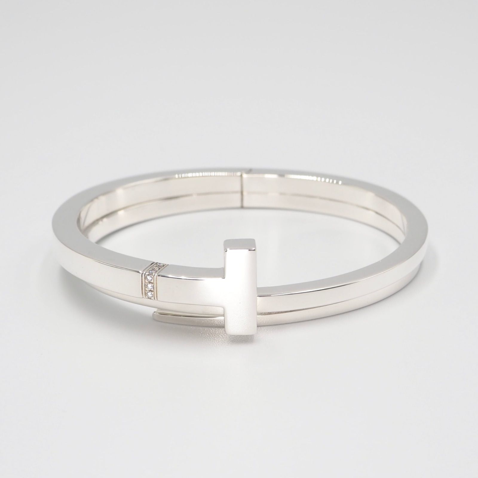 Tiffany&Co. Tスクエア ラップ バングル シルバー925 ダイヤモンド