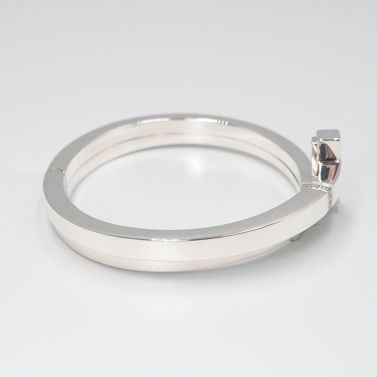 Tiffany&Co. Tスクエア ラップ バングル シルバー925 ダイヤモンド