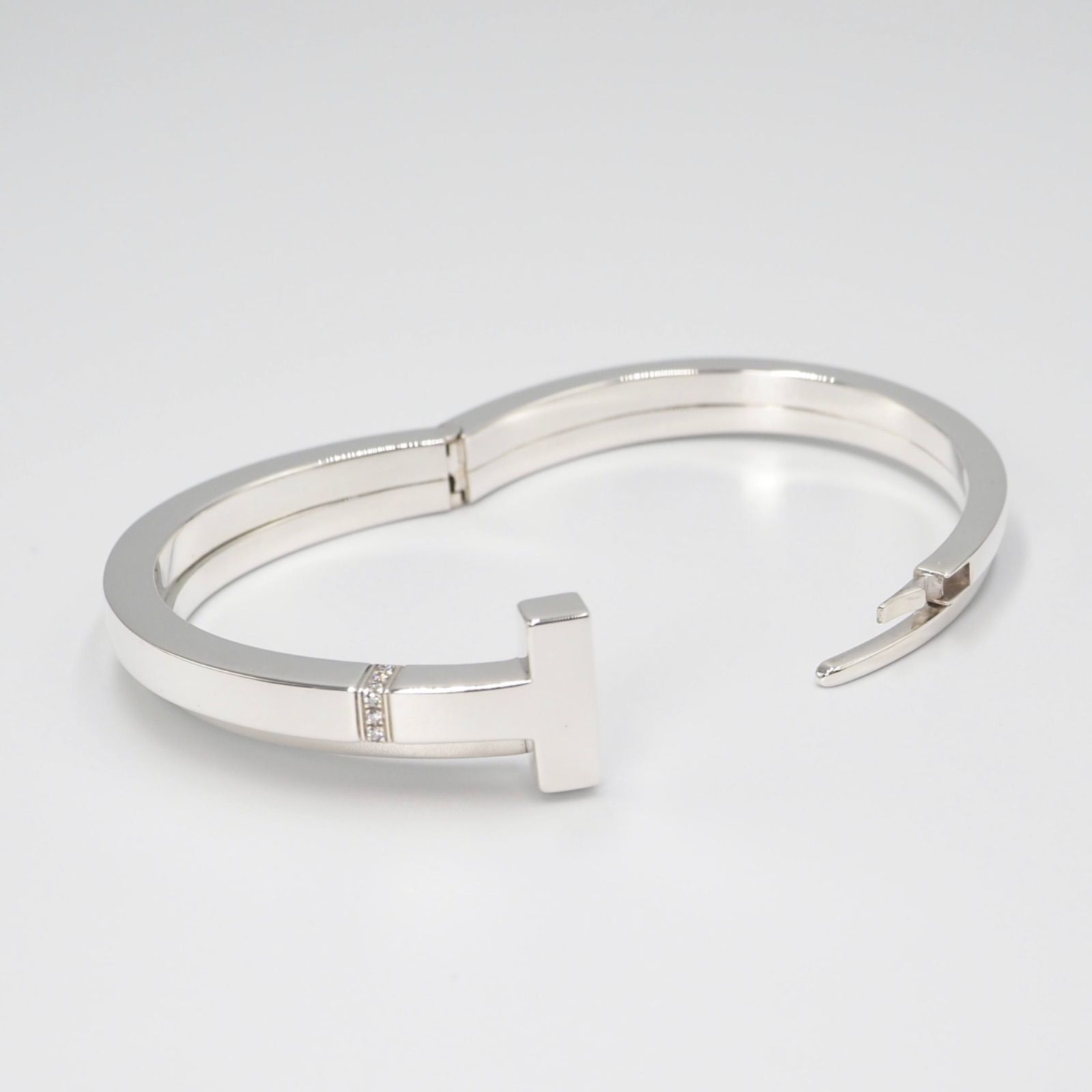 Tiffany&Co. Tスクエア ラップ バングル シルバー925 ダイヤモンド