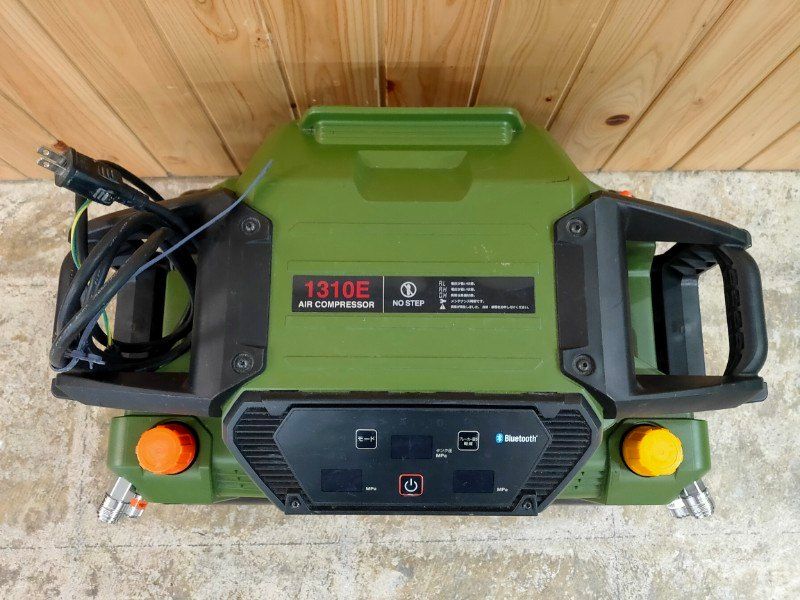  MAXマックス 高圧コンプレッサー AK-HL 1310 E ミリタリーグリーン 自動停止まで約4分23秒 コンプレッサー エアーツール