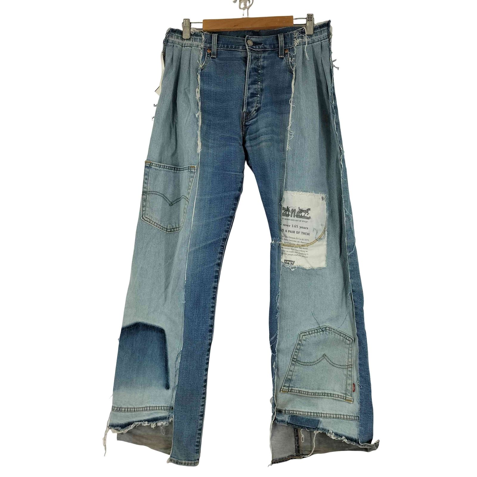 ユーズドフルギ USED古着 再構築 ワイドデニムパンツ メンズ 表記無