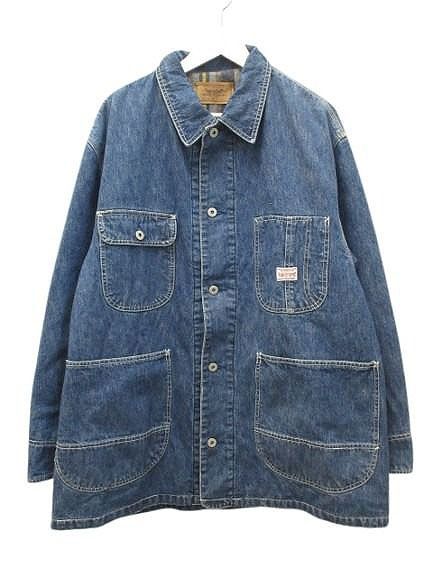 90s Levi's リーバイス 70738 ブランケット 裏地 カバーオール リーバイス Levi's 90s 70738-20 ブランケットライナー付き デニム