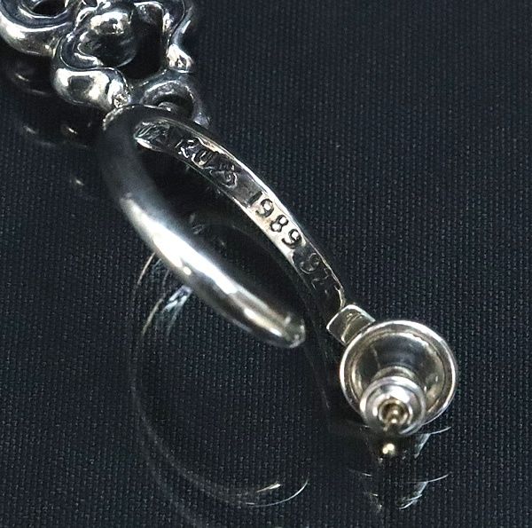 クロムハーツ CHROME HEARTS No 5ダガーフープピアス シルバー SV 925 17839 ピアス(片耳用) アクセサリー メンズ