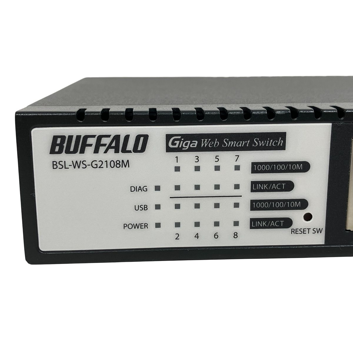 BUFFALO BSL-WS-G2108M 業務用スイッチングハブ オーディオ向け