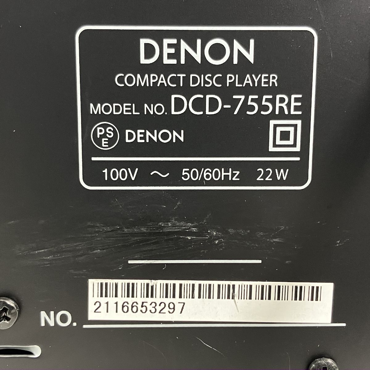  DENON DCD 755 RE CDプレーヤー USB対応 音響機材 オーディオ デノン CD SACDプレーヤー プレーヤー