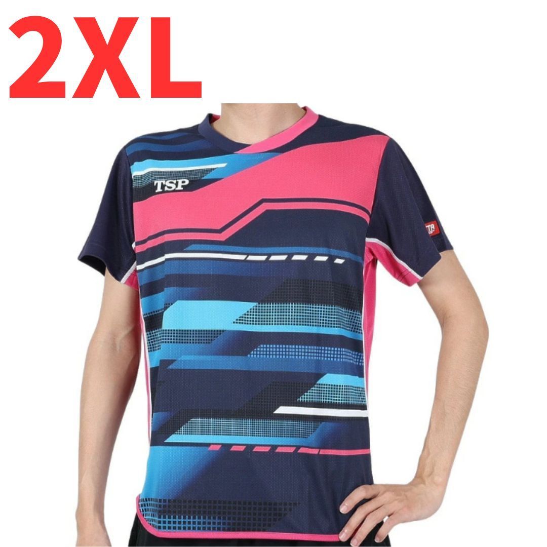 新品・半額】卓球 ゲームシャツ ユニフォーム マジェステシャツ 2XL XO