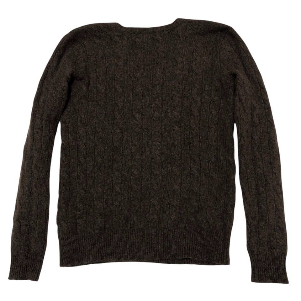 【新品タグ付き】ポロラルフローレン ケーブルニット カシミヤ混Vネックポニー刺繍 ポロラルフローレン カシミヤ混 ケーブル ニット Vネック ポニー刺繍