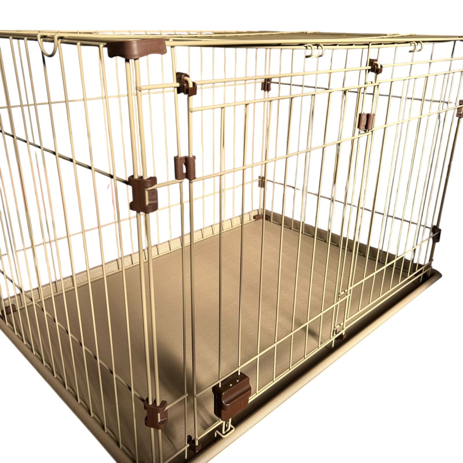 2個セット】ペットケージ 屋根付きサークル スライド式ロック - メルカリ