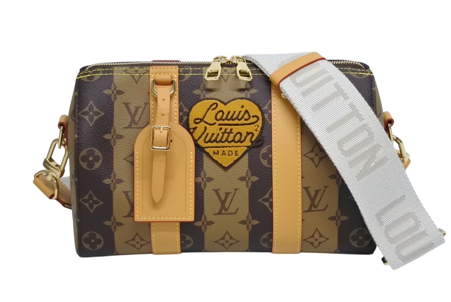 LOUIS VUITTON ルイヴィトン シティ キーポル NIGO ショルダーバッグ M 45963 モノグラムストライプ 4 b 009629