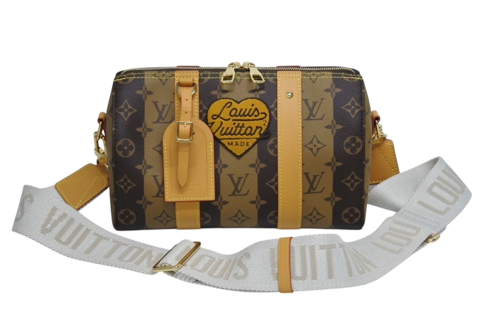 LOUIS VUITTON ルイヴィトン シティ キーポル NIGO ショルダーバッグ M 45963 モノグラムストライプ 4 b 009629