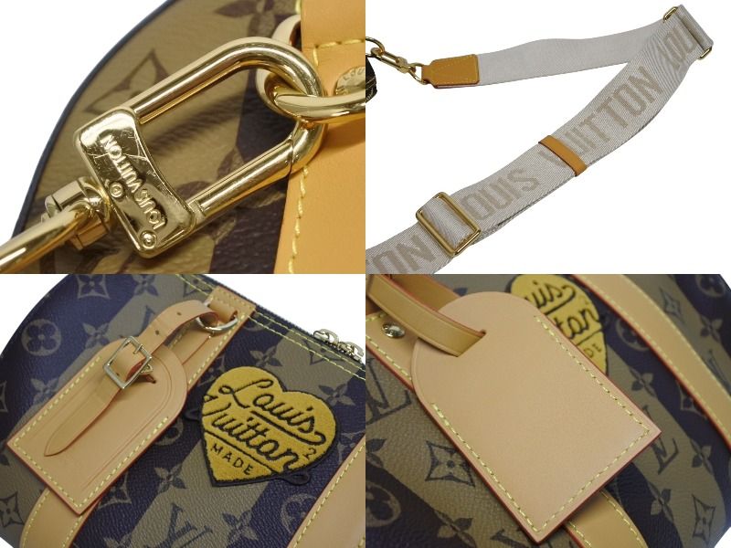 LOUIS VUITTON ルイヴィトン シティ キーポル NIGO ショルダーバッグ M 45963 モノグラムストライプ 4 b 009629