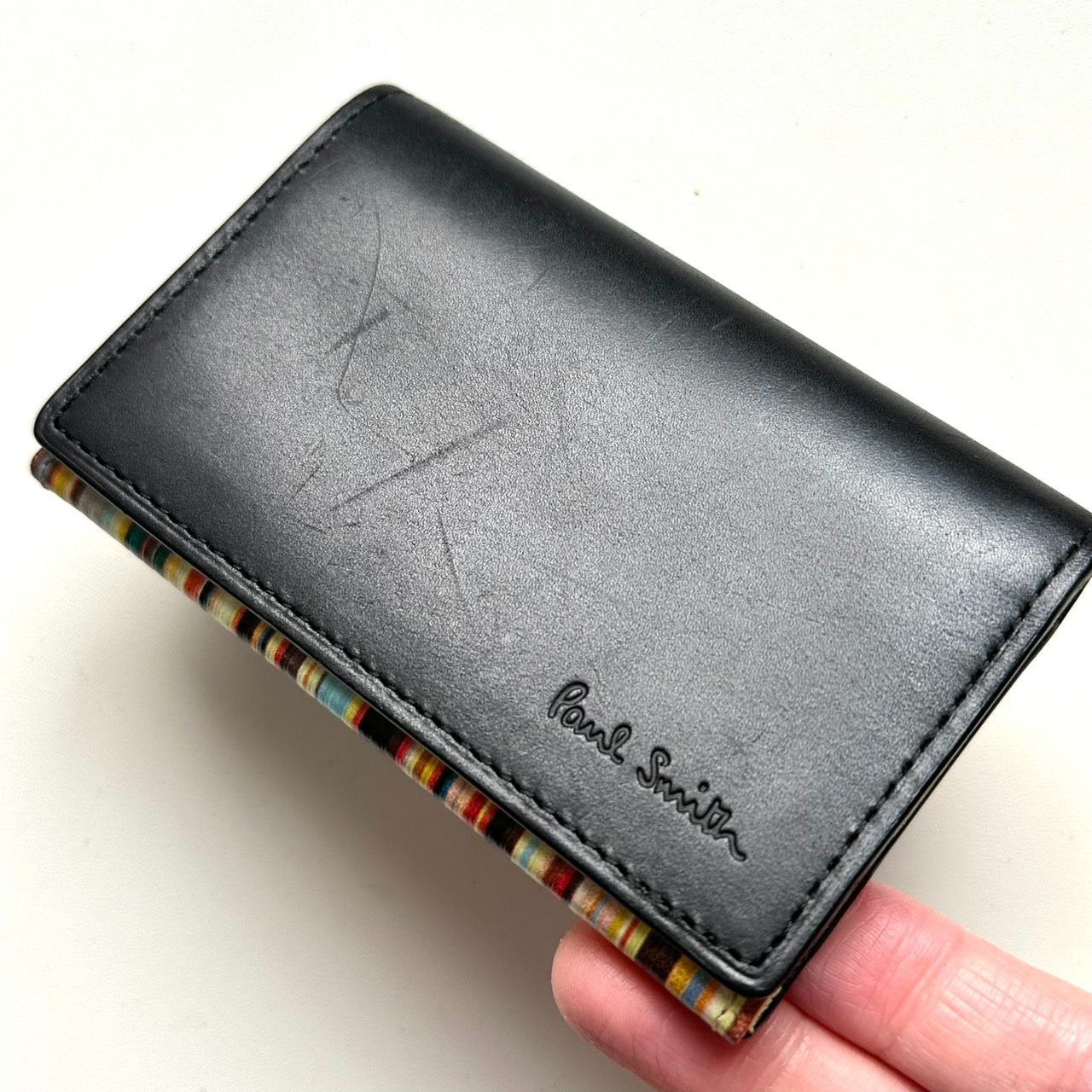 ポールスミス Paul Smith 名刺入れ カードケース マルチストライプ