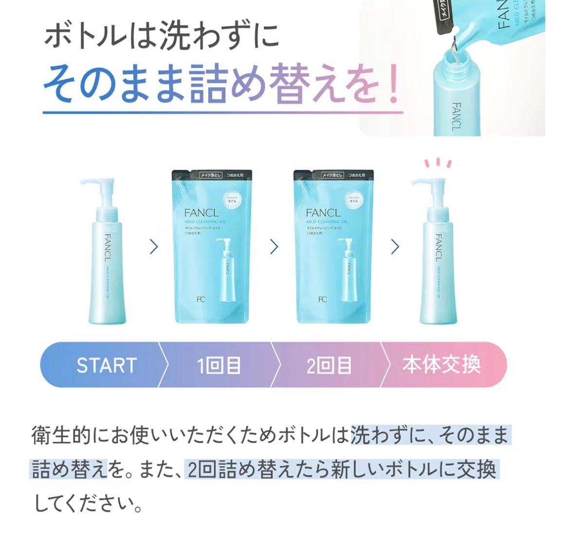 新品未開封＊ファンケル (FANCL) (新) マイルド クレンジング オイル