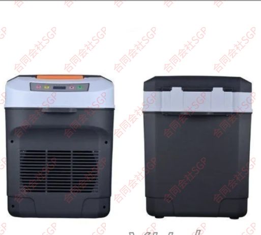 車載冷蔵庫 22 L ポータブル冷蔵庫 -18℃～ 65℃調整 持ち運べる小型冷蔵庫 クーラーボックス 家庭用車載用 静音 DC 12 V 24 110 ブラック