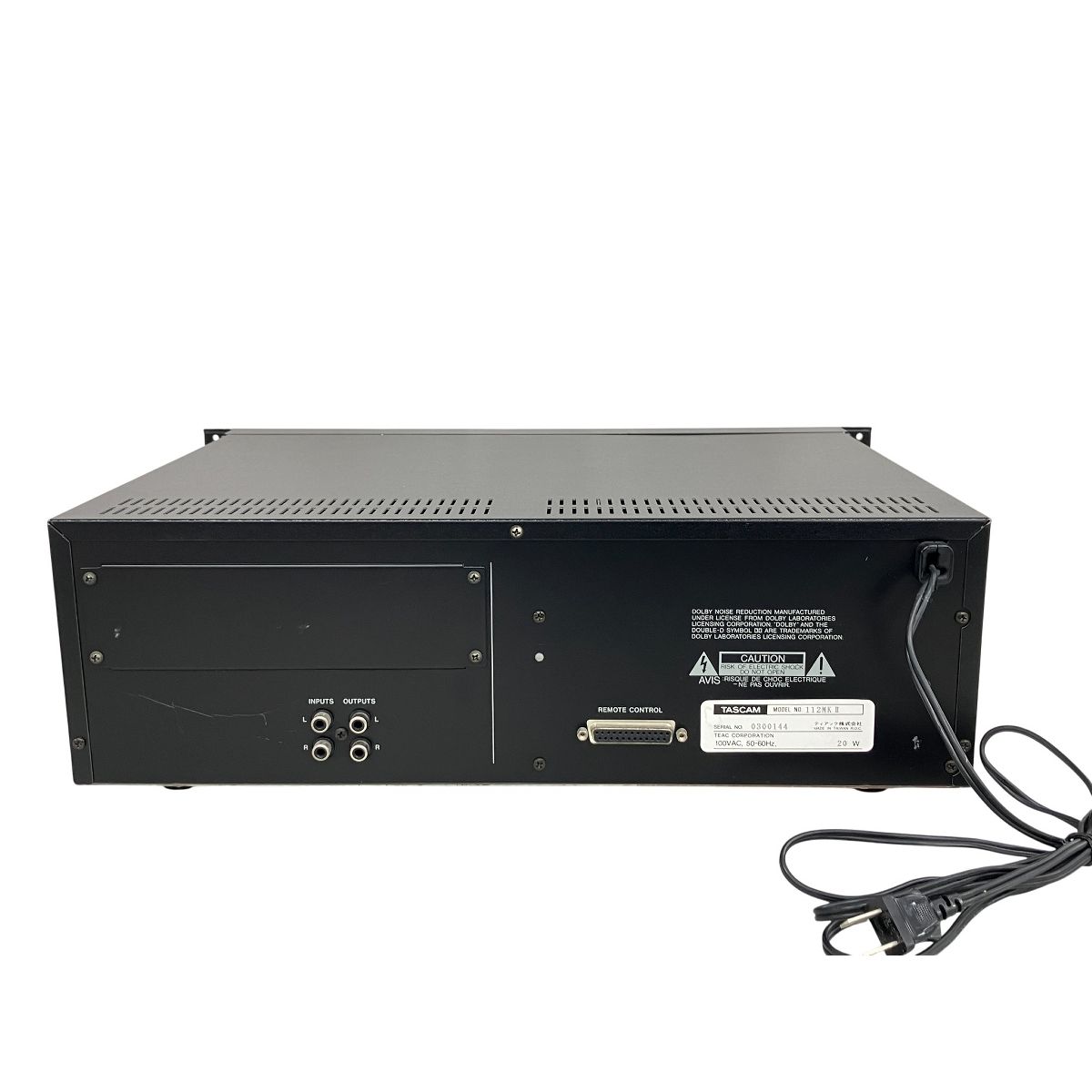 TASCAM タスカム 112MKII カセットデッキ オーディオ機器 音響機材