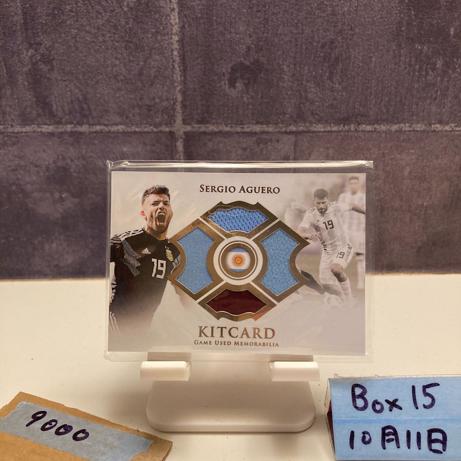 2018 Futera UNIQUE Sergio Aguero 35 39 MANCHESTER CITY ARGENTINA KITCARD ジャージ カード