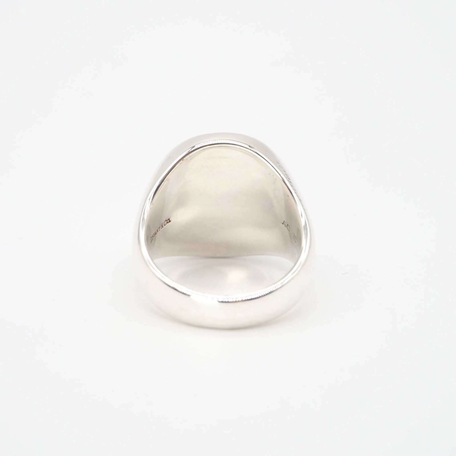 希少】Tiffany&Co. 約14号 シグネット リング シルバー925 シルバー 
