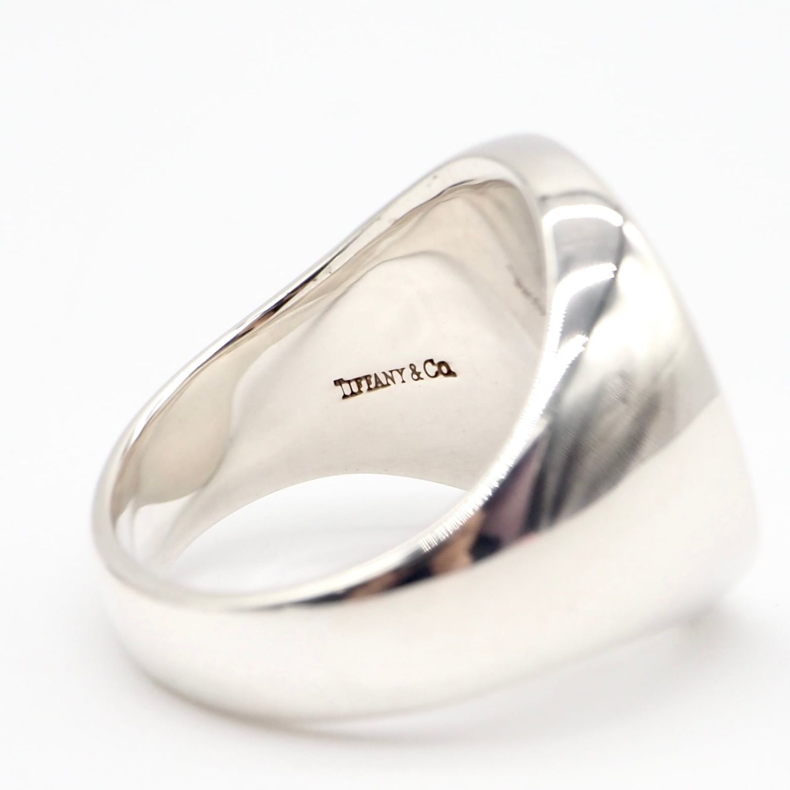 希少】Tiffany&Co. 約14号 シグネット リング シルバー925 シルバー 