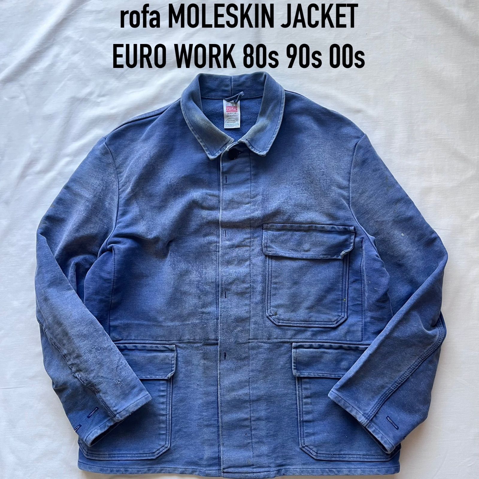 R*y様 80s 90s ユーロ ワークジャケット　モールスキン　企業物 R*y様 80s 90s ユーロ ワークジャケット モールスキン 企業物 企業ロゴ