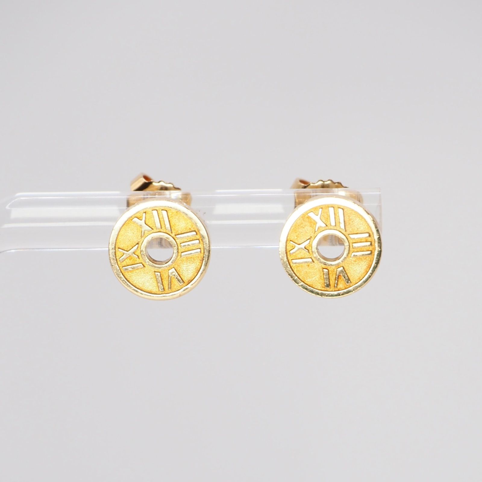 希少】Tiffany&Co. アトラスサークル ピアス K18 ティファニー 保存袋