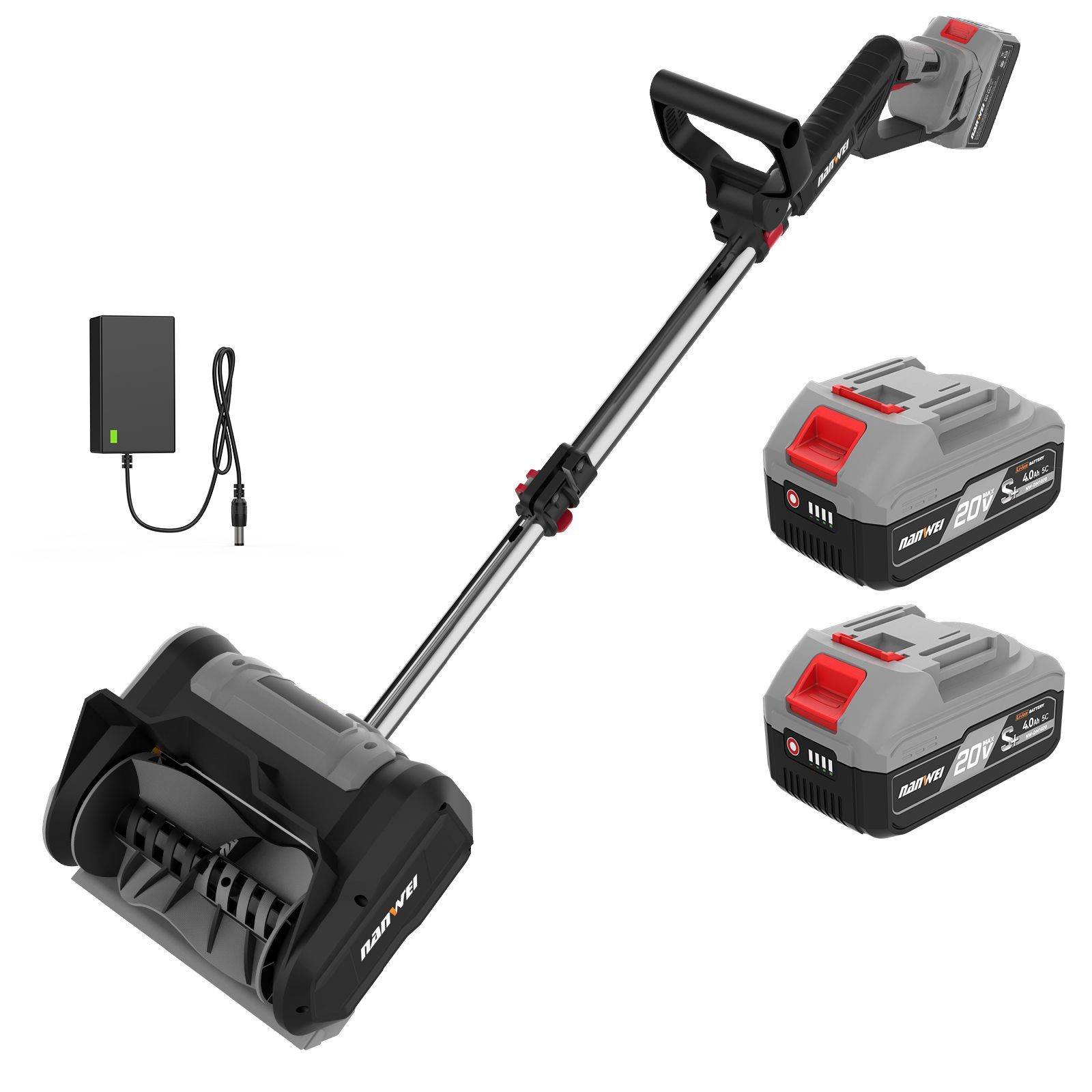 NANWEI 電動除雪機 電動除雪スコップ 除雪幅280mm コードレス除雪機