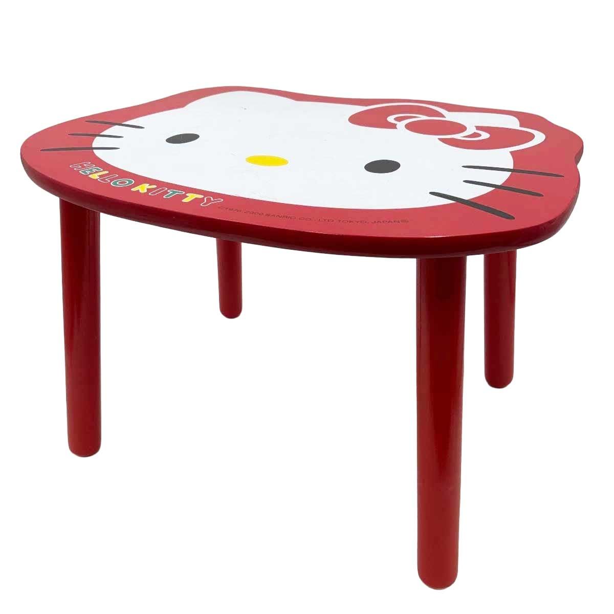 ハローキティ 木製 ミニテーブル レッド 赤 サンリオ ハローキティ 木製 ミニテーブル レッド 赤 サンリオ