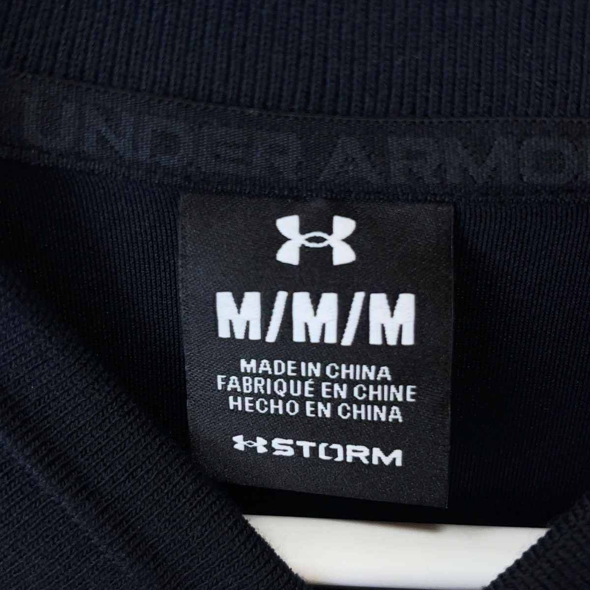 [未使用] アンダーアーマー UAバーシティ ジャケット M ブラック 6007425 メンズ UNDER ARMOUR スタジャン ダブルニット素材 未使用] アンダーアーマー UAバーシティ ジャケット M ブラック