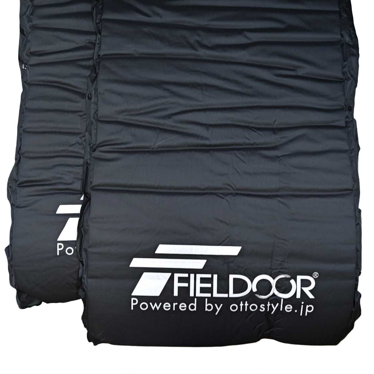 2個セット] フィールドア 車中泊マット 5cm厚/Sサイズ ブラック