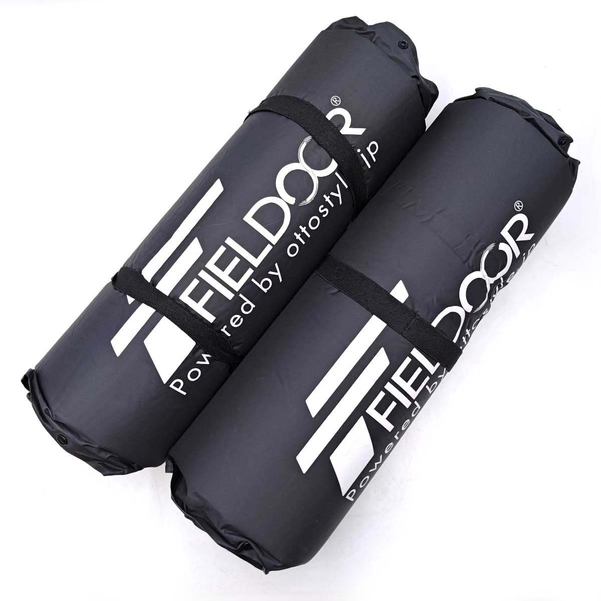 セット フィールドア 車中泊マット 5 cm厚 Sサイズ ブラック FIELDOOR 寝具 キャンプ アウトドア