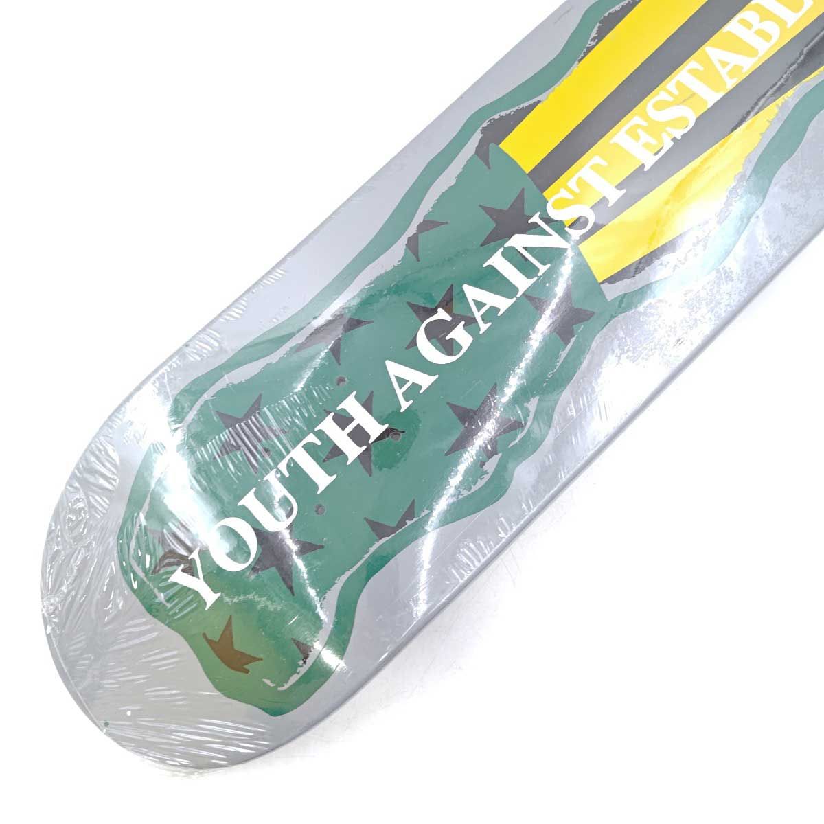 ボルコム YOUTH AGAINST スケートボード デッキ SIL T 671700 VOLCOM 90年代 ビンテージ デットストック