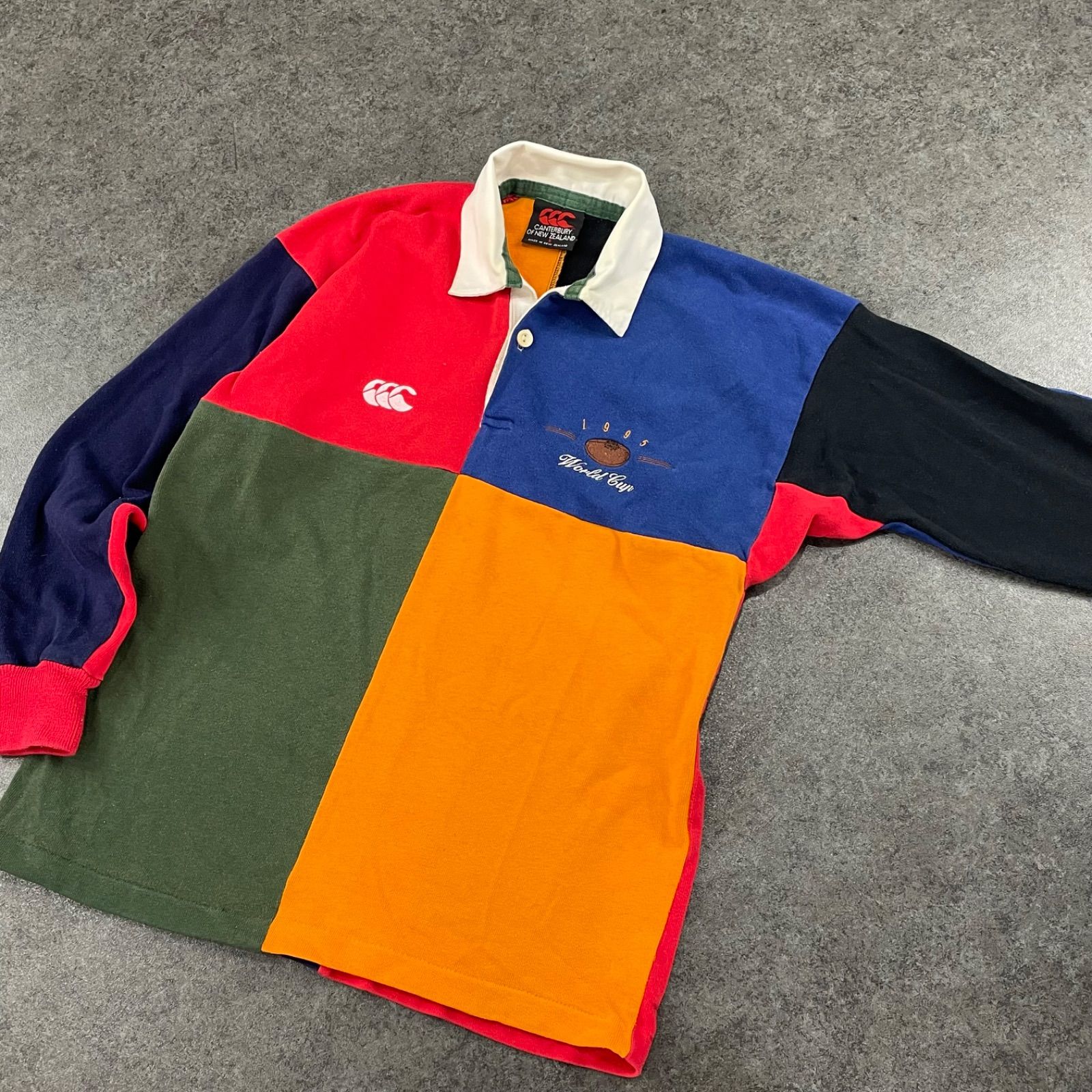 ニュージーランド製 90s 1995 World Cup Canterbury Logo Embroidery
