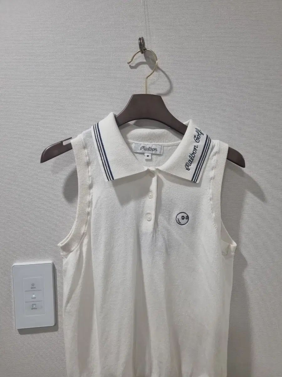 マルボンゴルフ 白 ニット ベスト M