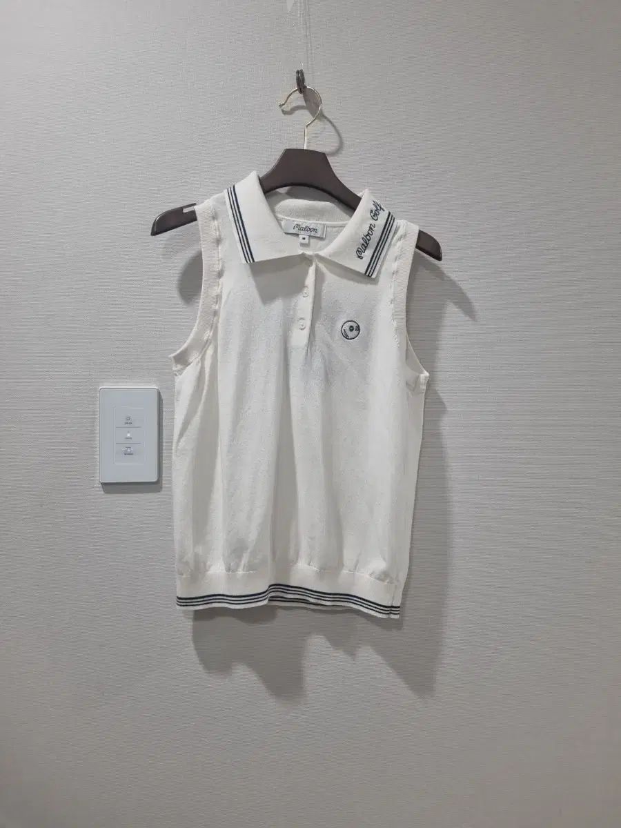 マルボンゴルフ 白 ニット ベスト M