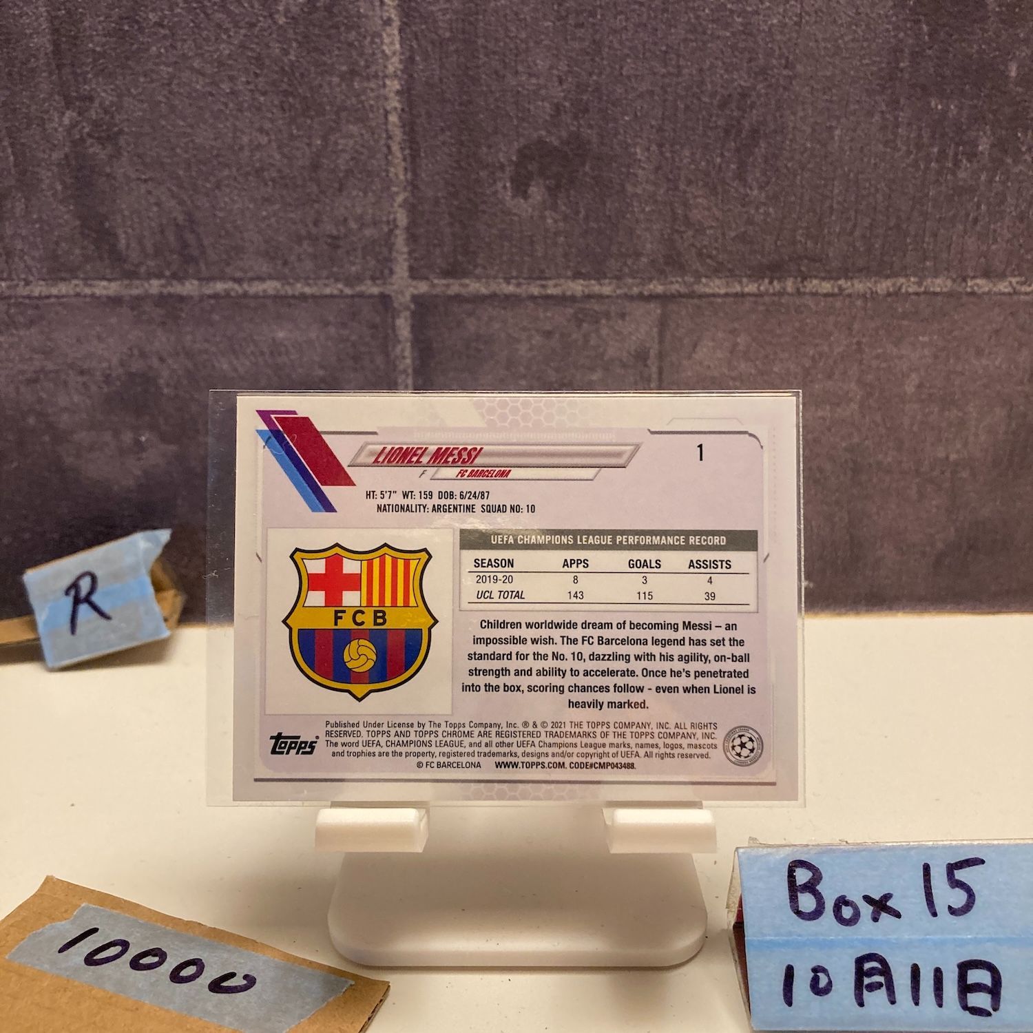 2021 Topps Chrome UEFA Champions League Lionel Messi FC Barcelona Green Refractor カード