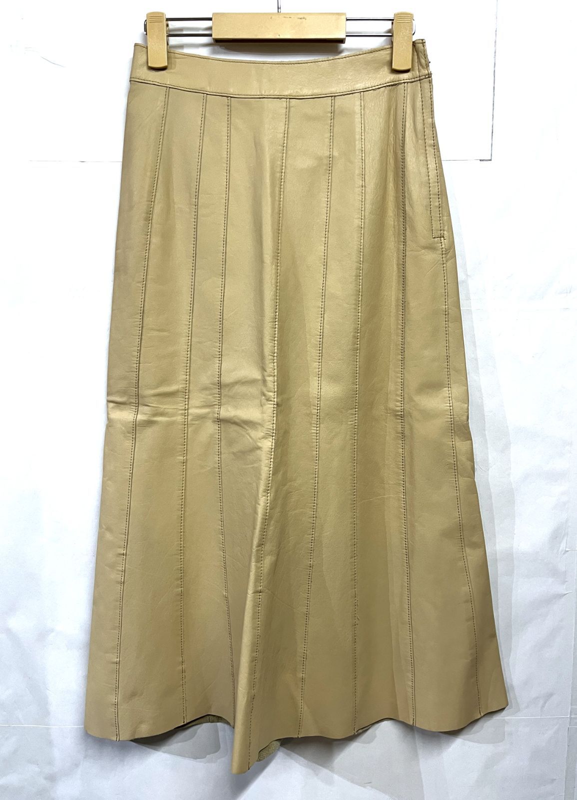 00 s ヴィンテージ tricot COMME des GARCONS トリココムデギャルソン レザー ロングスカート KWY