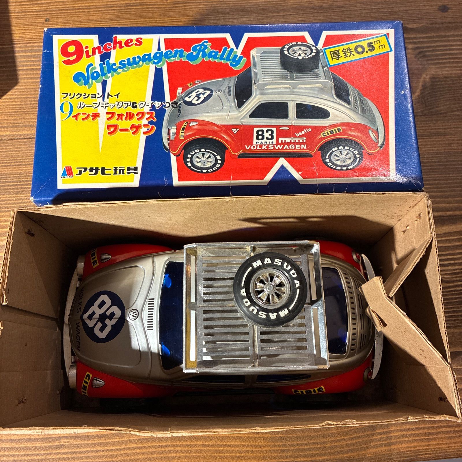 アサヒ玩具　フォルクスワーゲン　ブリキ 1970年 アサヒ玩具 フォルクスワーゲン ブリキ 1970年 - メルカリ