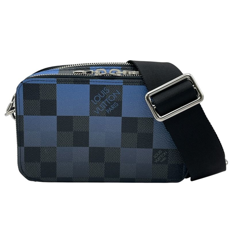 ルイ ヴィトン LOUIS VUITTON アルファ ウェアラブル ウォレット N 60414 ブルー ダミエ グラフィット ジャイアント メンズ ショルダーバッグ