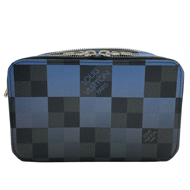 ルイ ヴィトン LOUIS VUITTON アルファ ウェアラブル ウォレット N 60414 ブルー ダミエ グラフィット ジャイアント メンズ ショルダーバッグ