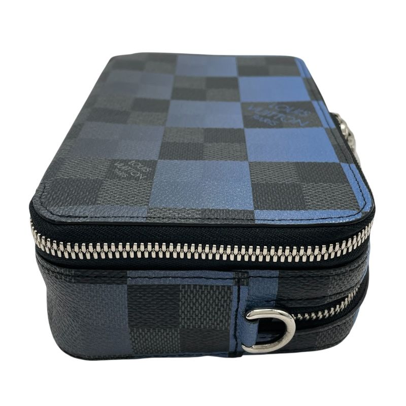 ルイ ヴィトン LOUIS VUITTON アルファ ウェアラブル ウォレット N 60414 ブルー ダミエ グラフィット ジャイアント メンズ ショルダーバッグ