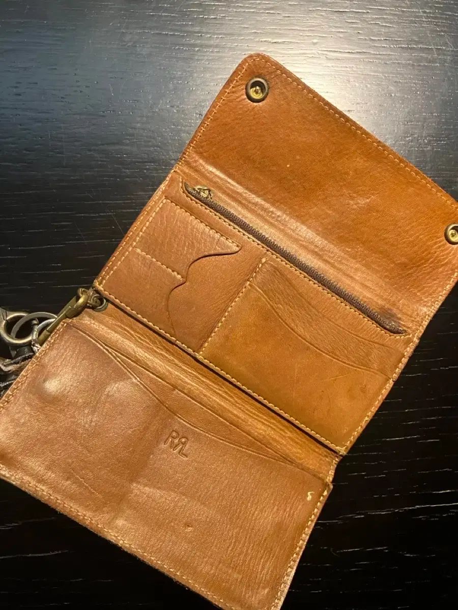 RRL(ダブルアールエル) レザー カービング 財布 - メルカリ
