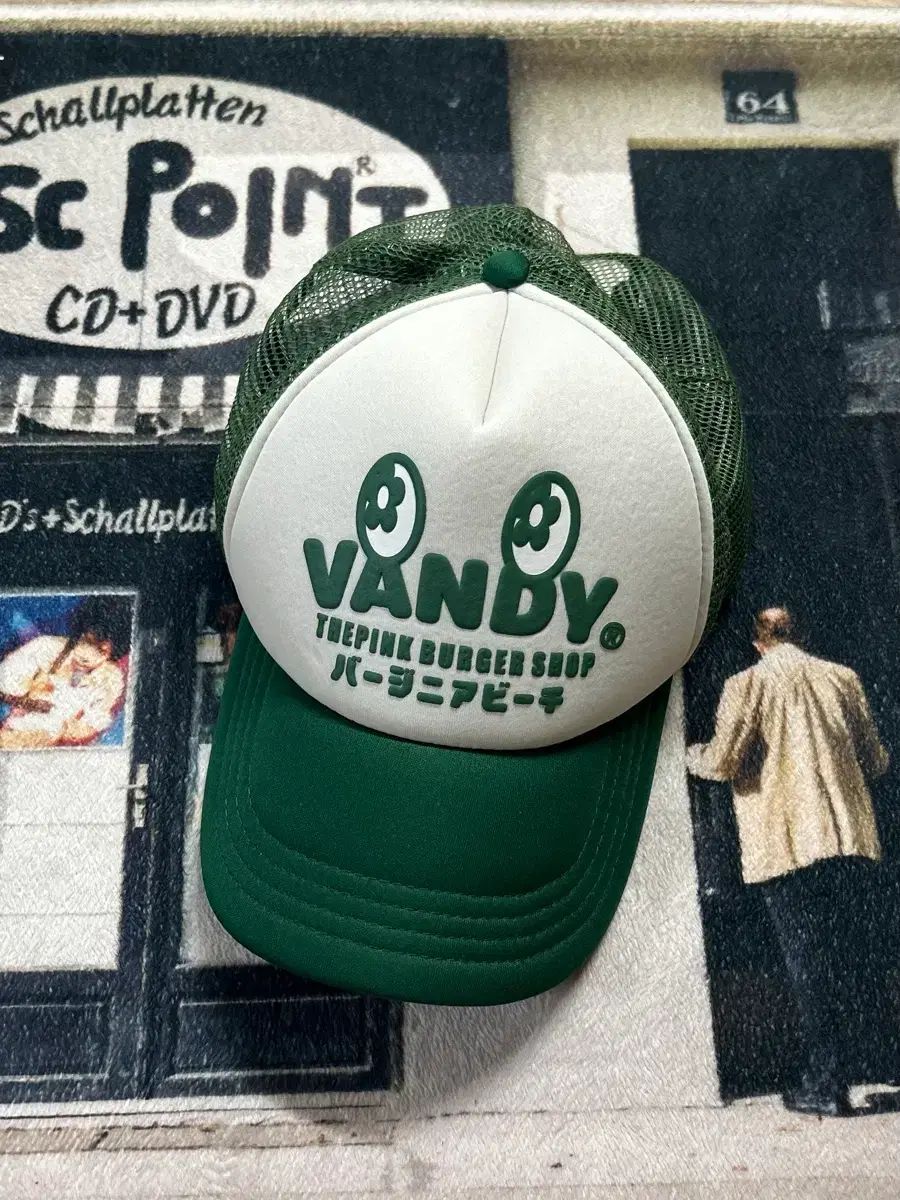 Vandy the pink 반디더핑크 メッシュ トラッカー ベースボールキャップ グリーン