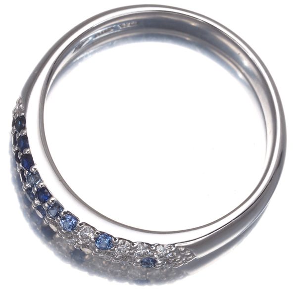 ポンテヴェキオ リング サファイア 0.24ct ダイヤ ダイヤモンド 0.14ct