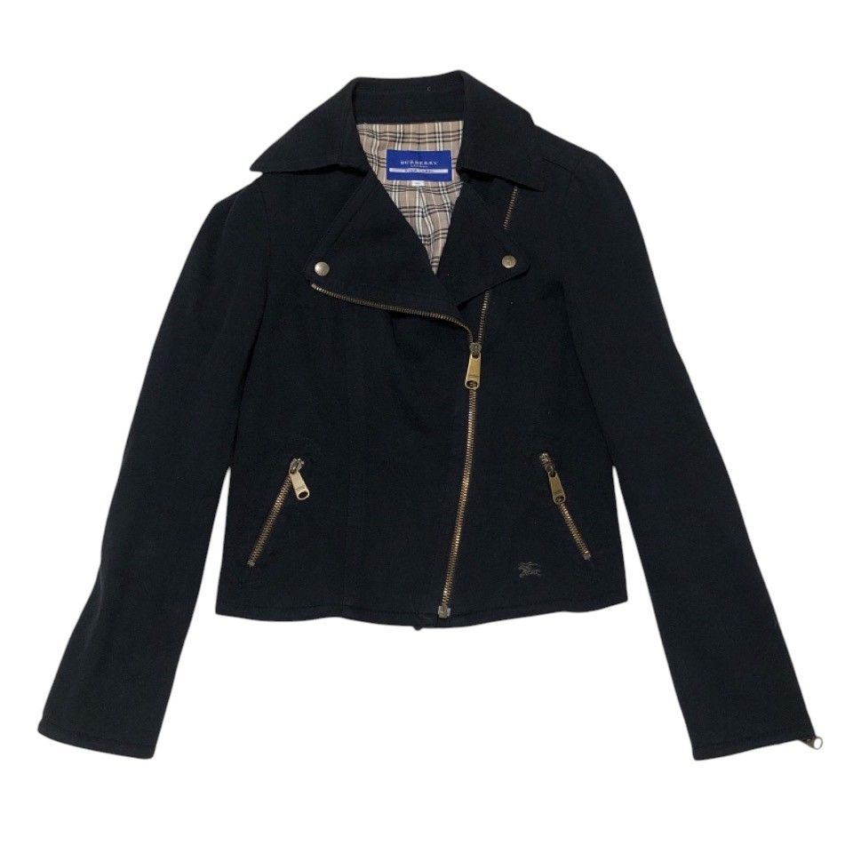 美品 BURBERRY BLUE LABEL バーバリーブルーレーベル ライダース