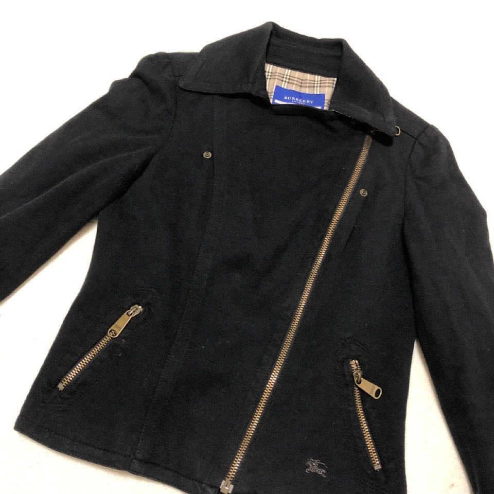 美品 BURBERRY BLUE LABEL バーバリーブルーレーベル ライダース